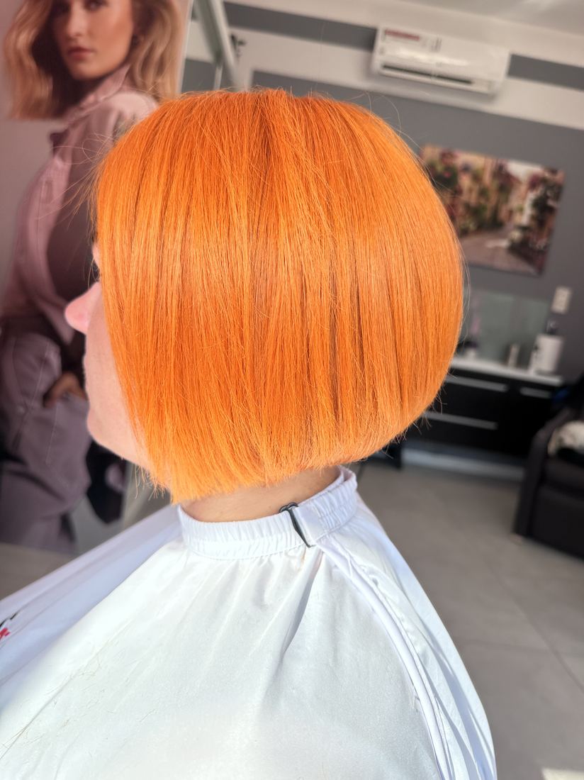 Intensywna miedź na krótkim bobie — koloryzacja WSÓWKA, Lubin